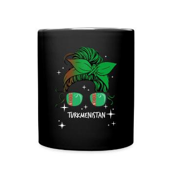 Turkmenistan - Tasse einfarbig - Schwarz - Vorne