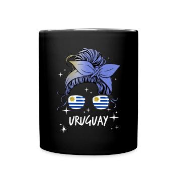 Uruguay - Tasse einfarbig - Schwarz - Vorne