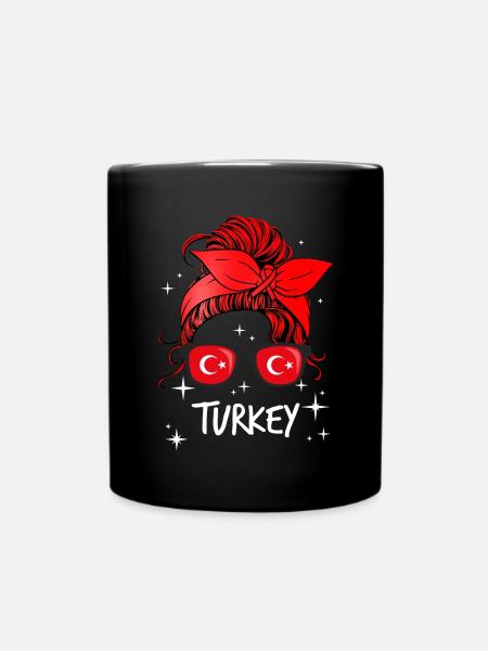 Türkei - Tasse einfarbig - Schwarz
