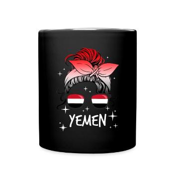Jemen - Tasse einfarbig - Schwarz - Vorne