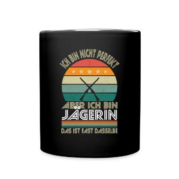 Je ne suis pas parfait, mais je suis un chasseur - Mug uni - noir - Devant