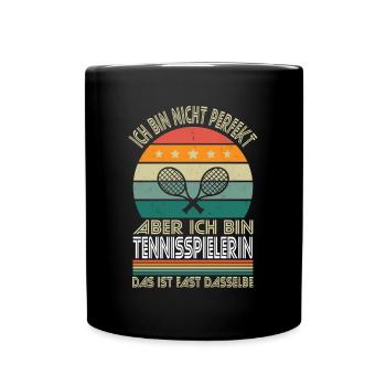 Je ne suis pas parfait, mais je suis un joueur de tennis - Mug uni - noir - Devant