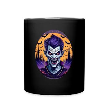 Gruseliges Halloween Party Kostüm Vampir - Full Colour Mug - black - Front