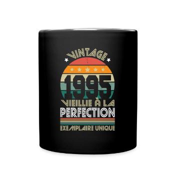 Anniversaire 30 ans - Vintage 1995 - Perfection - Mug uni - noir - Devant
