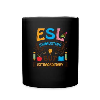 ESL-Lehrer ESL Unterricht - Tasse einfarbig - Schwarz - Vorne