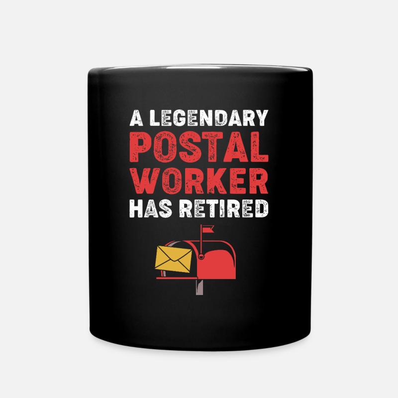 Post Postmark - Full Colour Mug - black