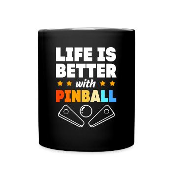 Flipper Pinball - Full Colour Mug - black - Front
