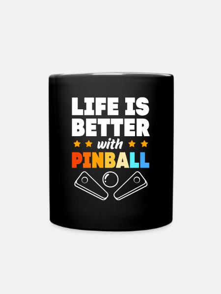Flipper Pinball - Tasse einfarbig - Schwarz