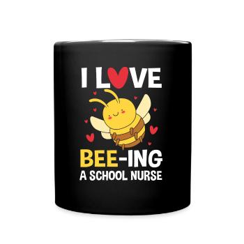 Infirmière scolaire Médecine hospitalière - Mug uni - noir - Devant