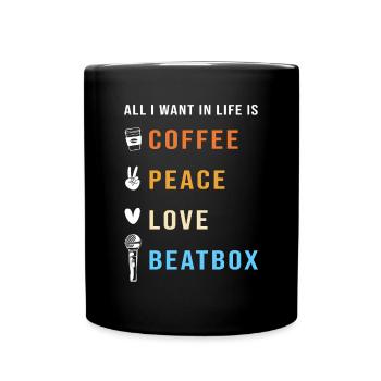 Boîte à rythmes - Mug uni - noir - Devant
