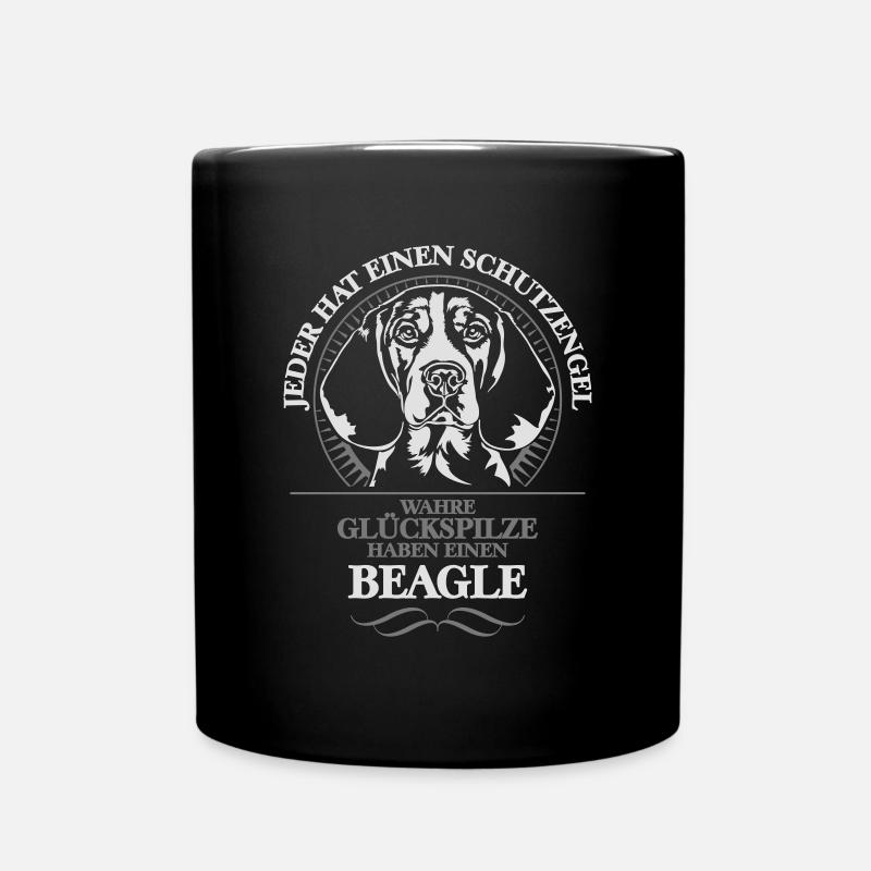 BEAGLE Schutzengel Wilsigns Hund Hunde Geschenk - Tasse einfarbig - Schwarz