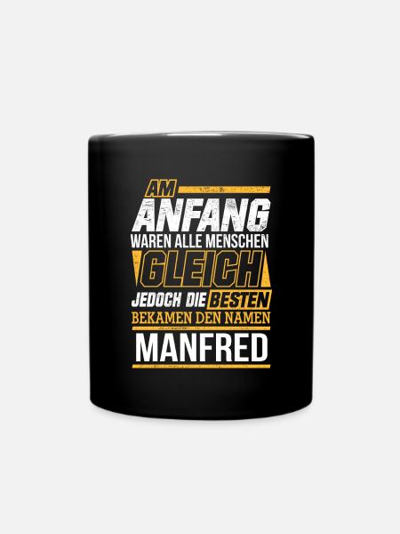 MANFRED - Die Besten - Tasse einfarbig - Schwarz