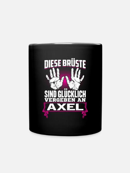 AXEL - Brüste Geschenk - Tasse einfarbig - Schwarz