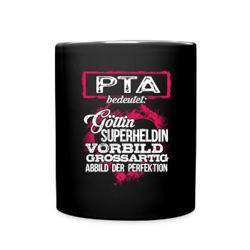 PTA - duden - Tasse einfarbig - Schwarz - Vorne