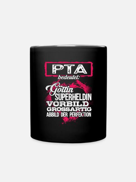 PTA - duden - Tasse einfarbig - Schwarz
