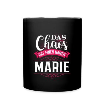 MARIE - Chaos - Tasse einfarbig - Schwarz - Vorne