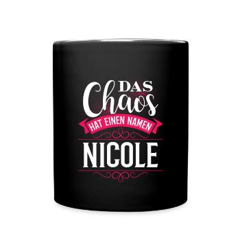 NICOLE - chaos - Tasse einfarbig - Schwarz - Vorne