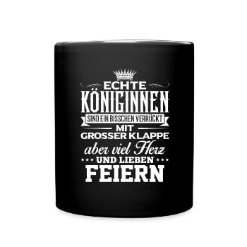 FEIERN - liebe - Tasse einfarbig - Schwarz - Vorne