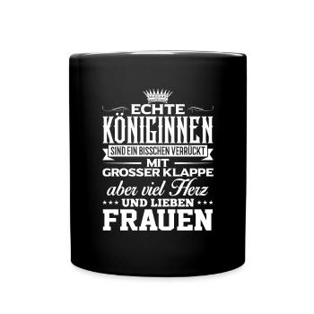 FRAUEN - liebe - Tasse einfarbig - Schwarz - Vorne