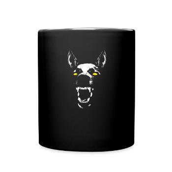 Scary Dog - Full Colour Mug - black - Front