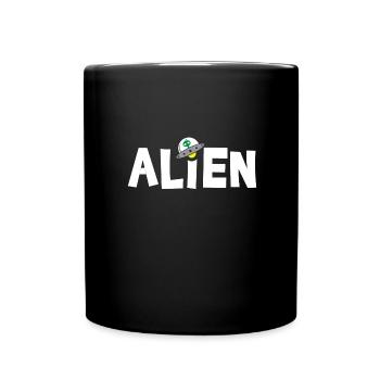 Vaisseau spatial alien - Mug uni - noir - Devant