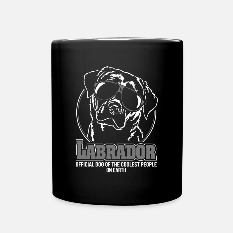 LABRADOR coolest People Hunde Geschenk Wilsigns - Tasse einfarbig - Schwarz