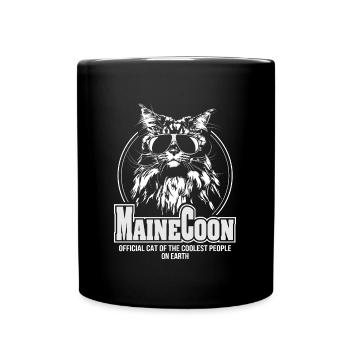 MAINE COON coolest people Wilsigns Chat - Mug uni - noir - Devant