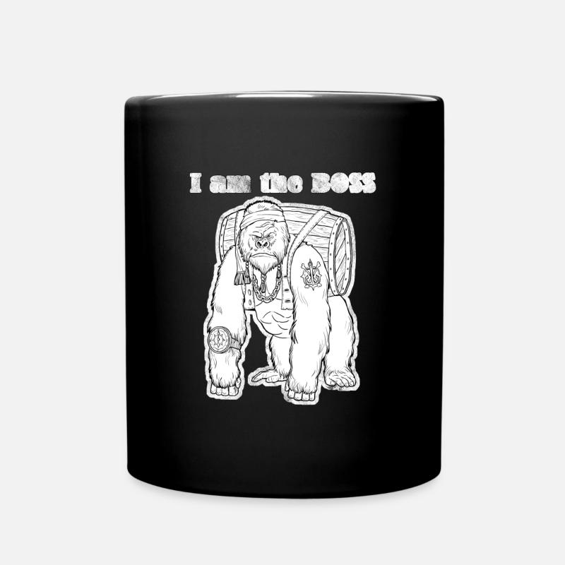 Je suis le BOSS. Gorille drôle. - Mug uni - noir