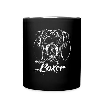 German BOXER Portrait Dogs Dog Wilsigns - Full Colour Mug - black - Front