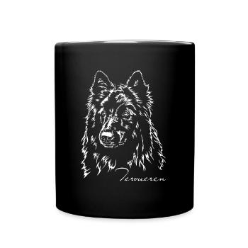 TERVUEREN Portrait Dogs Dog Wilsigns - Full Colour Mug - black - Front