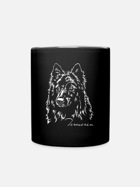 TERVUEREN Portrait Chiens Wilsigns - Mug uni - noir