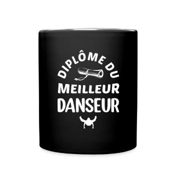 Diplôme du meilleur danseur t-shirt homme - Mug uni - noir - Devant