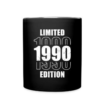 Geburtstag Vintage 1990 Limited Edition - 1990 - Tasse einfarbig - Schwarz - Vorne
