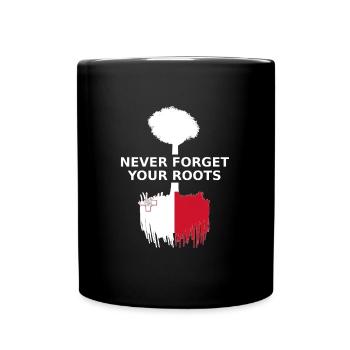 Malte n’oublie jamais vos racines - Mug uni - noir - Devant