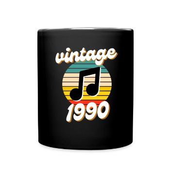 né millésime année 1990 idée cadeau années 90 - Mug uni - noir - Devant