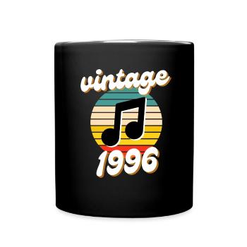 born vintage year 1996 gift idea 90s - Full Colour Mug - black - Front