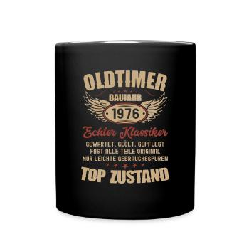 47. Geburtstag Mann Frau Geburtstagsgeschenk 1976 - Tasse einfarbig - Schwarz - Vorne