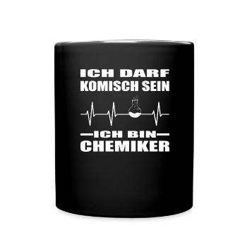 Chemie - Tasse einfarbig - Schwarz - Vorne