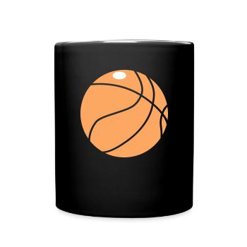 Basketball 5 0 25 - Tasse einfarbig - Schwarz - Vorne