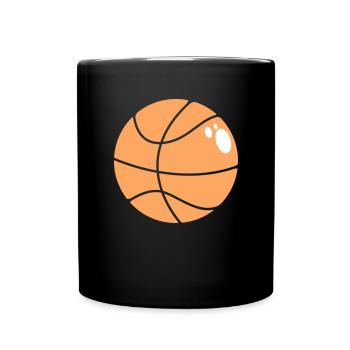 Basketball 5 0 25 - Tasse einfarbig - Schwarz - Vorne