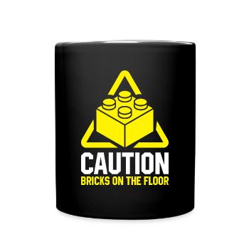 Brick Builder Brick Building Master Builder - Full Colour Mug - black - Front