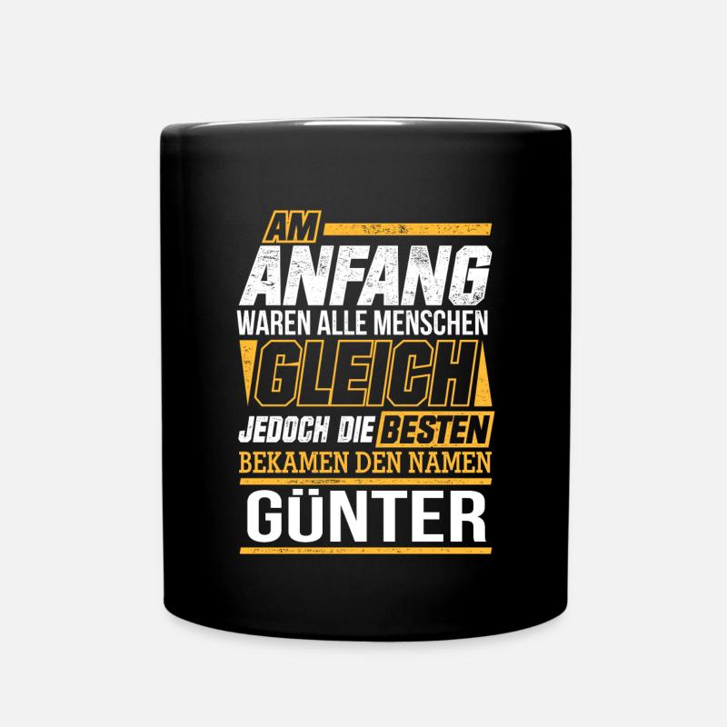 GÜNTER - Die Besten - Tasse einfarbig - Schwarz