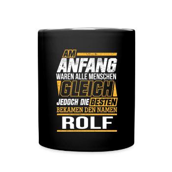 ROLF - Die Besten - Tasse einfarbig - Schwarz - Vorne