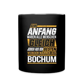 BOCHUM wo die Besten Männer herkommen - Tasse einfarbig - Schwarz - Vorne