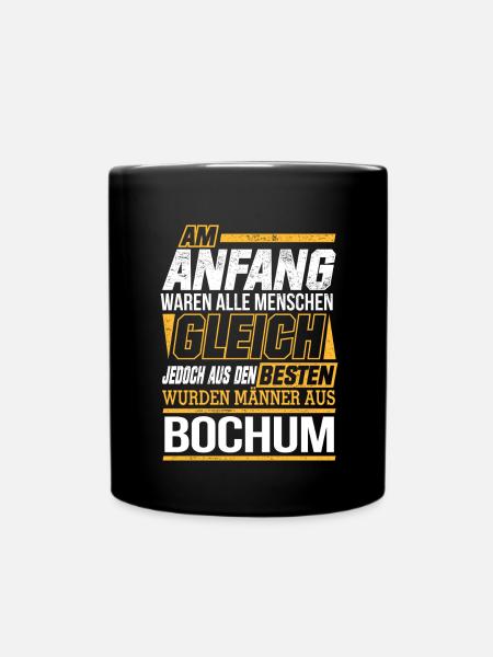 BOCHUM wo die Besten Männer herkommen - Tasse einfarbig - Schwarz