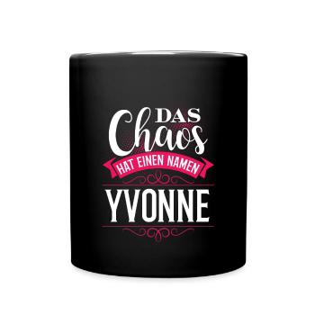 YVONNE - chaos - Tasse einfarbig - Schwarz - Vorne