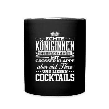 COCKTAILS - liebe - Tasse einfarbig - Schwarz - Vorne