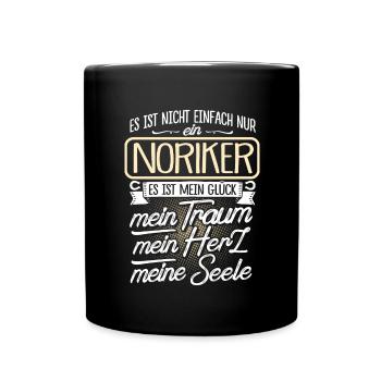 NORIKER - Herz - Tasse einfarbig - Schwarz - Vorne