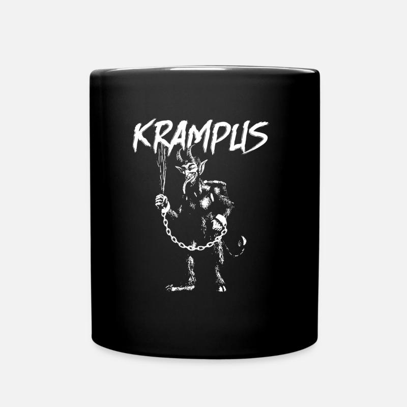 Krampus Weihnachtsgeschenk - Tasse einfarbig - Schwarz