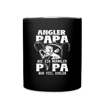 Papa pêcheur à la ligne juste beaucoup plus cool - Mug uni - noir - Devant